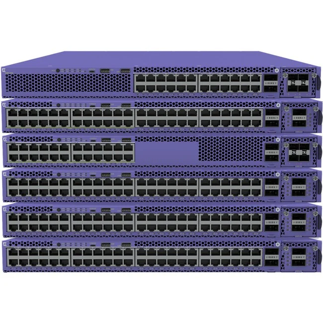 Extreme Networks ExtremeSwitching X465-48T Ethernet Switch - 48 Ports - Manageable - 3 Layer Supported - Modular - 176 W Power Consumption - Optical Fiber, Twisted Pair - 1U High - Rack-mountable
