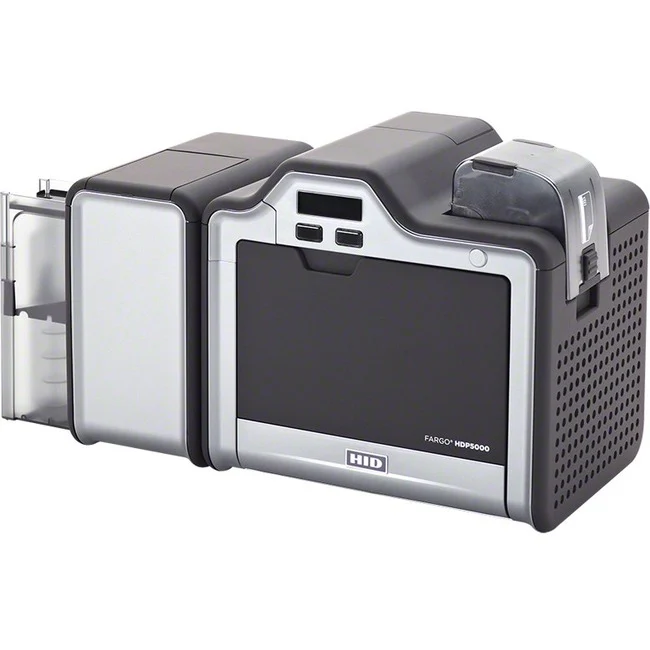 Fargo HDP5000 Double Sided Dye Sublimation/Thermal Transfer Printer - Color - Card Print - Ethernet - USB - 46 Second Color - 300 dpi - 2.13" Width x 3.37" Length