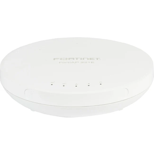 Fortinet FortiAP 221E Dual Band IEEE 802.11ac 11.78 Gbit/s Wireless Access Point - Indoor - 2.40 Hz, 5 Hz - Internal - MIMO Technology - 1 x Network (RJ-45) - Gigabit Ethernet - PoE Ports - 12.36 W - Ceiling Mountable, Wall Mountable, Desktop, Rail-mounta