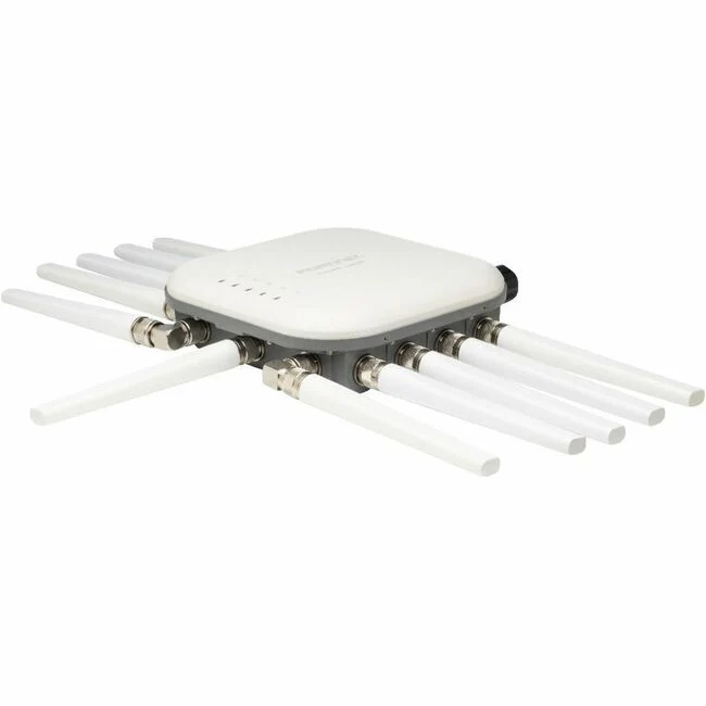 Fortinet FortiAP U432F Tri Band 802.11ax 9.68 Gbit/s Wireless Access Point - Indoor/Outdoor - 2.40 GHz, 5 GHz - Internal - MIMO Technology - 2 x Network (RJ-45) - Gigabit Ethernet, 2.5 Gigabit Ethernet - PoE+ (RJ-45) Ports - 32 W - Wall Mountable, Pole-mo