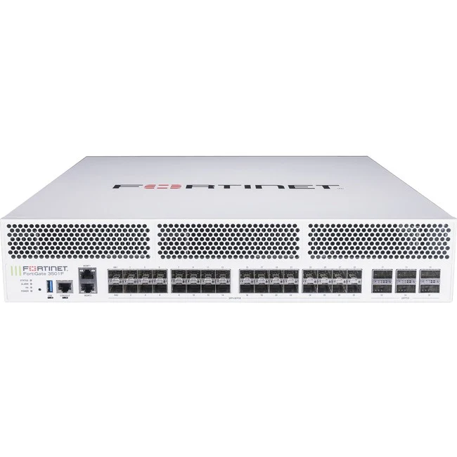 Fortinet FortiGate FG-3501F Network Security/Firewall Appliance - 100GBase-X, 40GBase-X, 10GBase-X, 1000Base-X - 100 Gigabit Ethernet - 74.38 GB/s Firewall Throughput - AES (256-bit), SHA-2 256-bit - 30000 VPN - 38 Total Expansion Slots - 1 Year 24x7 Fort