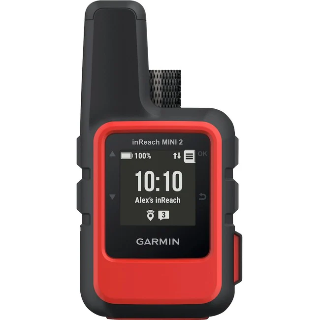 Garmin inReach Mini 2 Handheld GPS Navigator - Flame Red - Rugged - Portable, Handheld - 0.9" - Compass - Turn-by-turn Navigation - Bluetooth - USB - 176 x 176 - Water Proof