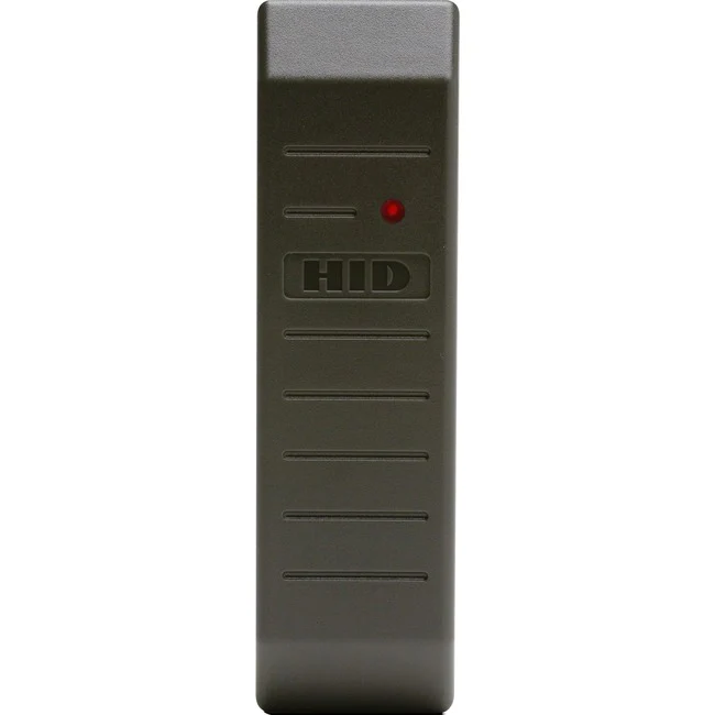 HID MiniProx 5365 Smart Card Reader - Contactless - Cable - 5" Operating Range - Wiegand - Mullion Mount - Charcoal Gray