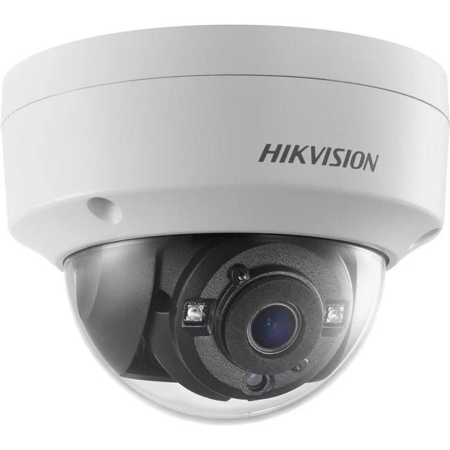Hikvision Turbo HD DS-2CE57D3T-VPITF 2 Megapixel Outdoor Full HD Surveillance Camera - Color, Monochrome - Dome - White - 98.43 ft Infrared Night Vision - 1920 x 1080 - 2.80 mm Fixed Lens - 30 fps - CMOS - Junction Box Mount, Ceiling Mount, Pendant Mount,