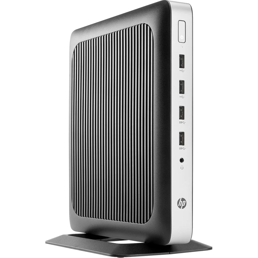 HP t630 Tower Thin ClientAMD G-Series GX-420GI Quad-core (4 Core) 2 GHz - 4 GB RAM DDR4 SDRAM - 16 GB Flash - AMD Radeon R7E Graphics - Gigabit Ethernet - HP Smart Zero - IEEE 802.11ac - DisplayPort - Network (RJ-45) - 7 Total USB Port(s) - 4 USB 2.0 Port