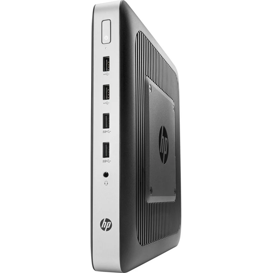 HP t630 Tower Thin ClientAMD G-Series GX-420GI Quad-core (4 Core) 2 GHz - TAA Compliant - 4 GB RAM DDR4 SDRAM - 16 GB Flash - AMD Radeon R7E - Gigabit Ethernet - Windows Embedded Standard 7E 64-bit (French) - IEEE 802.11ac - DisplayPort - Network (RJ-45)