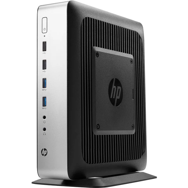 HP t730 Thin Client - AMD R-Series RX-427BB Quad-core (4 Core) 2.70 GHz - 8 GB RAM DDR3L SDRAM - 32 GB Flash - AMD FirePro W2100 - Gigabit Ethernet - Windows Embedded Standard 7PFrench) - DisplayPort - Network (RJ-45) - 9 Total USB Port(s) - 6 USB 2.0 Por