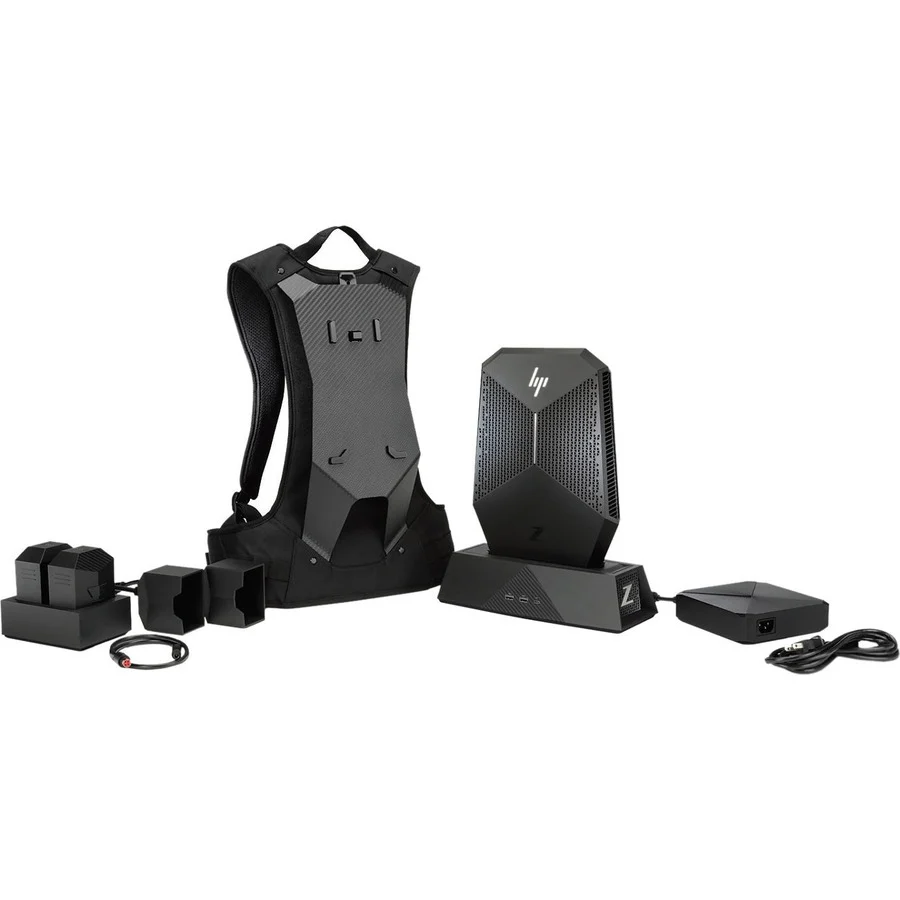 HP Z VR G1 Backpack Workstation - 1 x Intel Core i7 Quad-core (4 Core) i7-7820HQ 7th Gen 2.90 GHz - 16 GB DDR4 SDRAM RAM - 256 GB SSD - Small Form Factor - Black - Windows 10 Pro 64-bit - NVIDIA Quadro P5200 16 GB Graphics - Serial ATA Controller - French