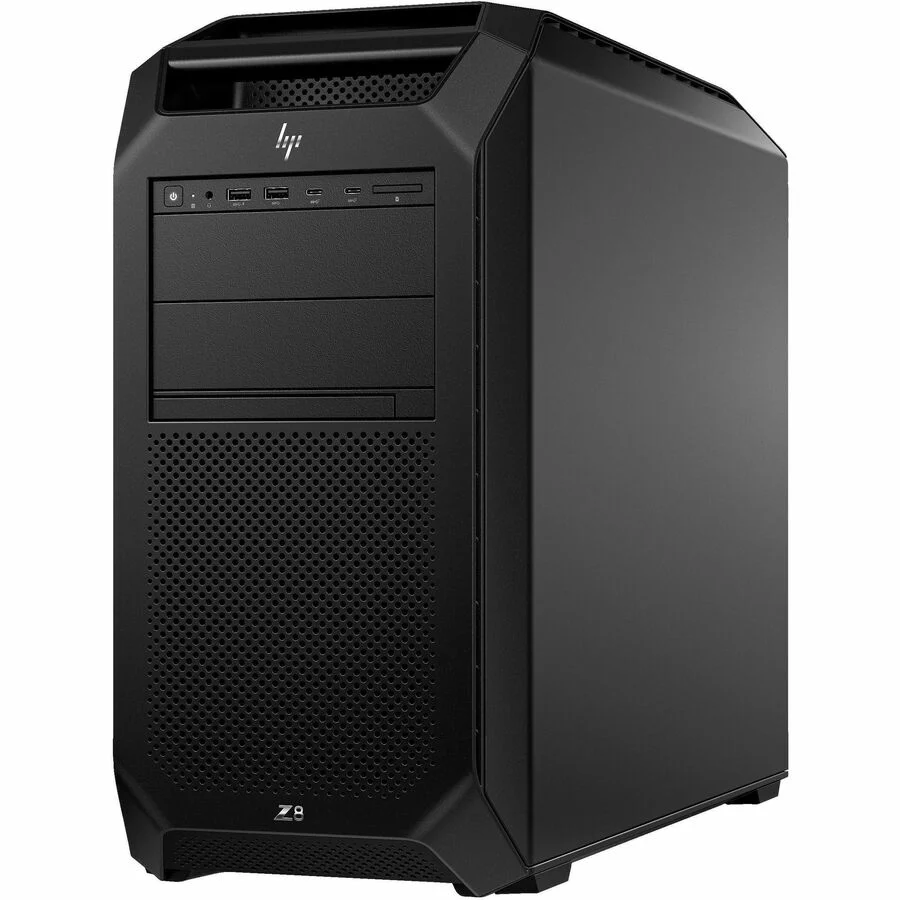 HP Z8 Fury G5 Workstation - 1 x Intel Xeon Icosa-core (20 Core) w7-3445 2.60 GHz - 16 GB DDR5 SDRAM RAM - 512 GB SSD - Tower - Black - Intel W790 Chip - Windows 11 Pro - NVIDIA RTX A2000 6 GB Graphics - Serial ATA/600 Controller - 0, 1, 5, 10 RAID Levels