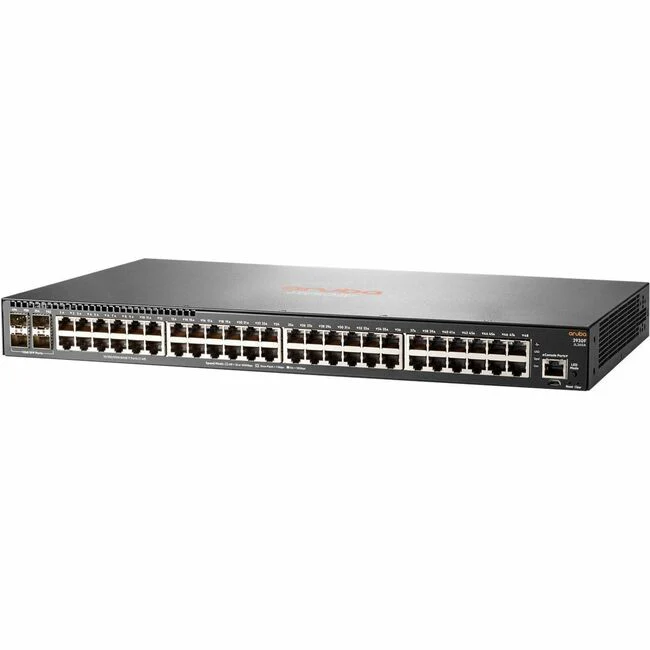 HPE 2930F 48G 4SFP Switch - 48 Ports - Manageable - Gigabit Ethernet - 1000Base-X, 10/100/1000Base-TX - Refurbished - 3 Layer Supported - Modular - 4 SFP Slots - Optical Fiber, Twisted Pair - 1U High - Rack-mountable, Desktop