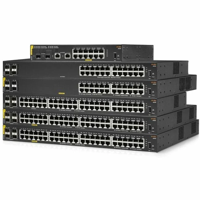 HPE Aruba Networking CX 6000 12G Class4 PoE 2G/2SFP 139W Switch - 12 Ports - Manageable - Gigabit Ethernet - 10/100/1000Base-T, 100/1000Base-X - 2 Layer Supported - Modular - 2 SFP Slots - 139 W Power Consumption - 139 W PoE Budget - Twisted Pair, Optical