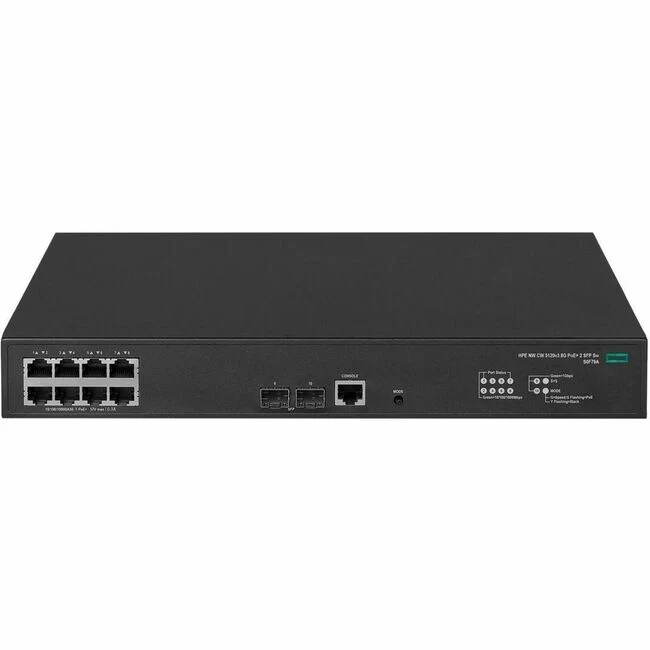 HPE Comware 5120 v3 Ethernet Switch - 8 Ports - Manageable - Gigabit Ethernet - 10/100/1000Base-T, 1000Base-X - 2 Layer Supported - 2 SFP Slots - Twisted Pair, Optical Fiber - Rack-mountable, Cabinet Mount
