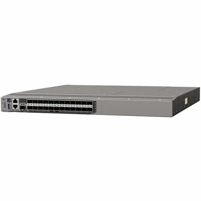 HPE SN6710C 64Gb 24/24 32Gb Short Wave SFP+ Fibre Channel Switch - 24 Ports - 64 Gbit/s - 24 Fiber Channel Ports - 24 x Total Expansion Slots - SFP+ - 24 x SFP+ Slots - Rack-mountable - 1U