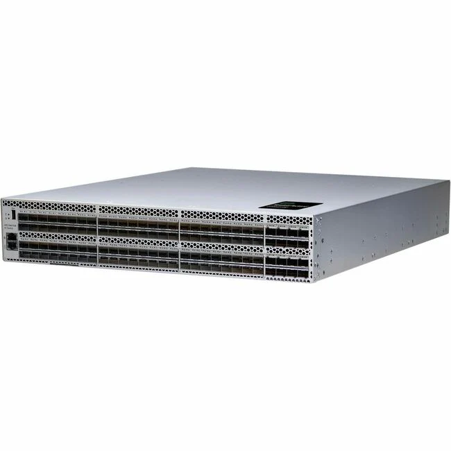 HPE SN6750B 64Gb 48/128 48-port 64Gb Short Wave SFP56 Port Side Intake Integrated FC Switch - 128 Ports - 64 Gbit/s - 128 Fiber Channel PortsSFP+, SFP56 - Manageable - Rack-mountable - 2U