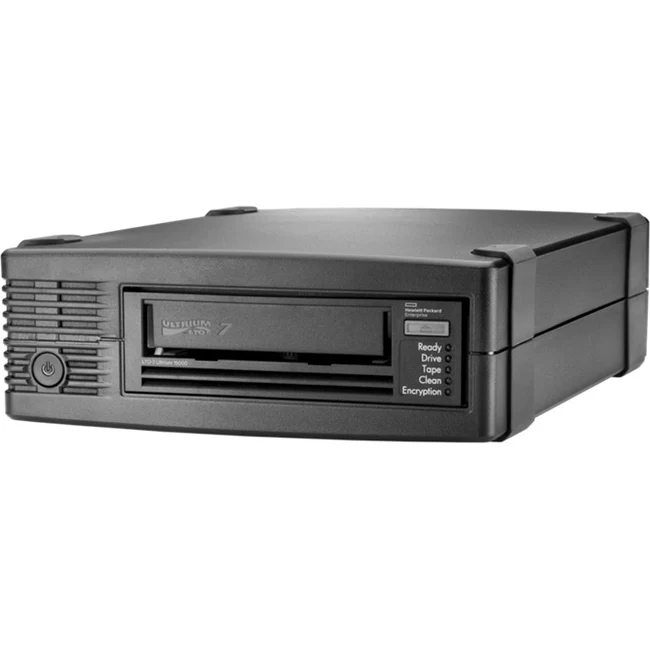 HPE StoreEver LTO-7 Ultrium 15000 External Tape Drive - LTO-7 - 6 TB (Native)/15 TB (Compressed) - 6Gb/s SAS - 5.25" Width - 1/2H Height - External - 300 MB/s Native - Linear Serpentine - Encryption - 3 Year Warranty