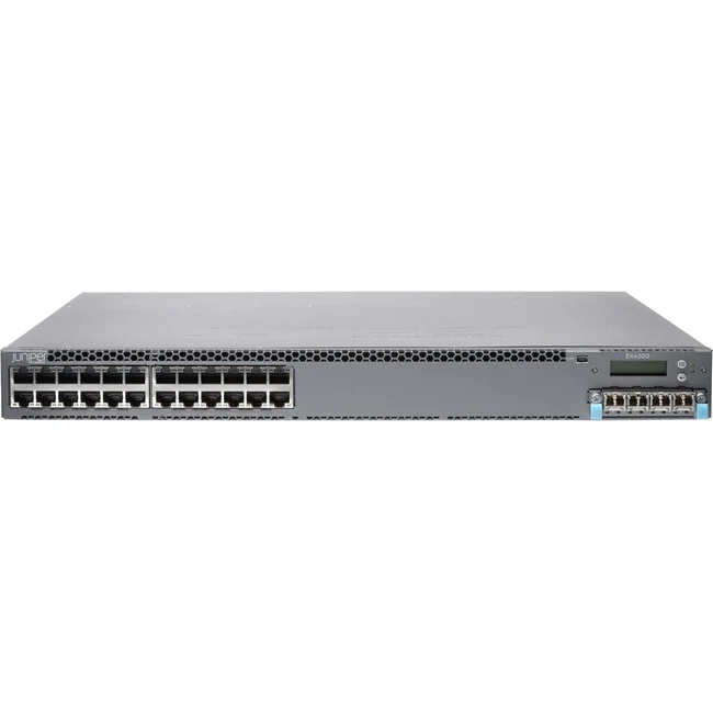 Juniper EX4300-24T-S Layer 3 Switch - 24 Ports - Manageable - 10/100/1000Base-T - 3 Layer Supported - 1U High - Rack-mountable, Desktop - 1 Year Limited Warranty