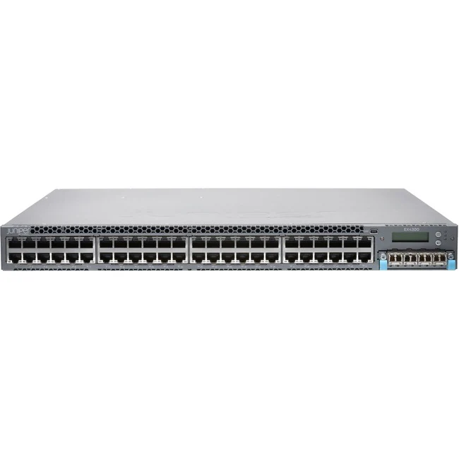Juniper EX4300-48T-S Layer 3 Switch - 48 Ports - Manageable - 10/100/1000Base-T, 40GBase-X - 3 Layer Supported - 1U High - Rack-mountable, Desktop - 1 Year Limited Warranty
