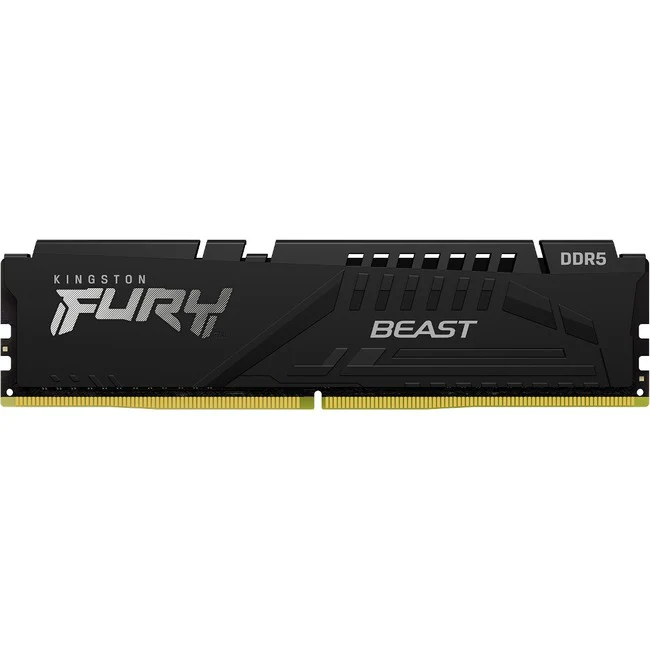 Kingston FURY Beast 32GB DDR5 SDRAM Memory Module - For Computer - 32 GB (1 x 32GB) - DDR5-5600/PC5-44800 DDR5 SDRAM - 5600 MHz Dual-rank Memory - CL36 - 1.25 V - Non-ECC - Unbuffered - 288-pin - DIMM - Lifetime Warranty