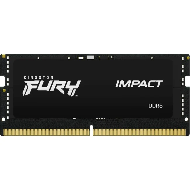 Kingston FURY Impact 32GB (2 x 16GB) DDR5 SDRAM Memory Kit - For Notebook - 32 GB (2 x 16GB) - DDR5-5600/PC5-44800 DDR5 SDRAM - 5600 MHz Single-rank Memory - CL40 - 1.10 V - Non-ECC - Unbuffered - 262-pin - SoDIMM - Lifetime Warranty