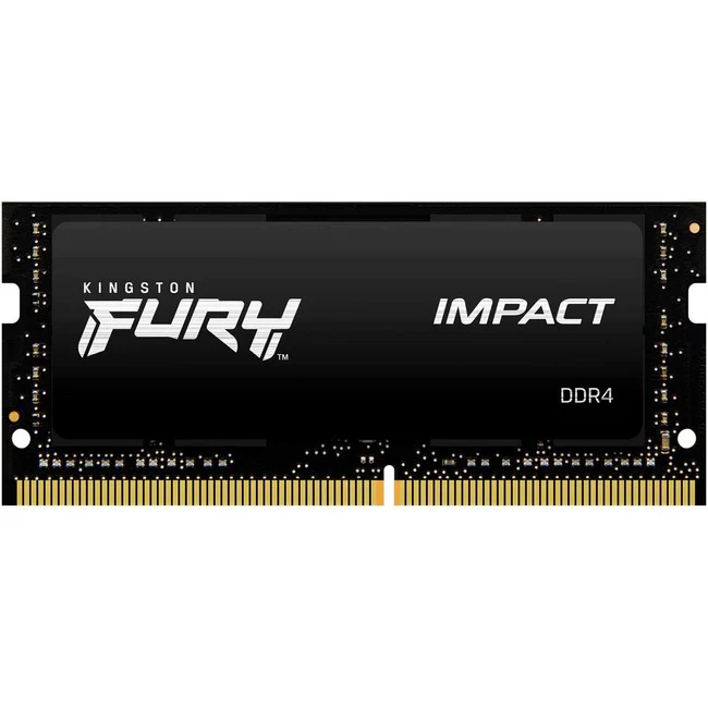Kingston FURY Impact 32GB DDR4 SDRAM Memory Module - For Notebook, Motherboard, Mini PC - 32 GB (1 x 32GB) - DDR4-3200/PC4-25600 DDR4 SDRAM - 3200 MHz Dual-rank Memory - CL20 - 1.20 V - TAA Compliant - Non-ECC - Unbuffered - 260-pin - SoDIMM - Lifetime Wa