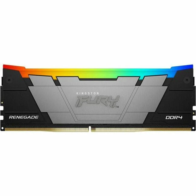 Kingston FURY Renegade 16GB (2 x 8GB) DDR4 SDRAM Memory Kit - For Motherboard - 16 GB (2 x 8GB) - RGB - DDR4-4000/PC4-32000 DDR4 SDRAM - 4000 MHz Single-rank Memory - CL19 - 1.35 V - Non-ECC - Unbuffered - 288-pin - DIMM - Lifetime Warranty