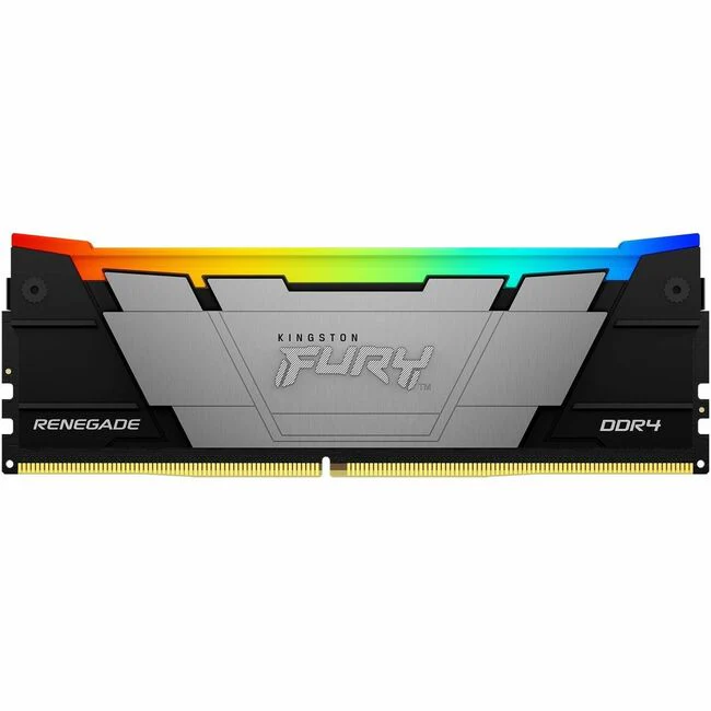Kingston FURY Renegade 32GB (2 x 16GB) DDR4 SDRAM Memory Kit - For Motherboard - 32 GB (2 x 16GB) - RGB - DDR4-3600/PC4-28800 DDR4 SDRAM - 3600 MHz Dual-rank Memory - CL16 - 1.35 V - Non-ECC - Unbuffered - 288-pin - DIMM