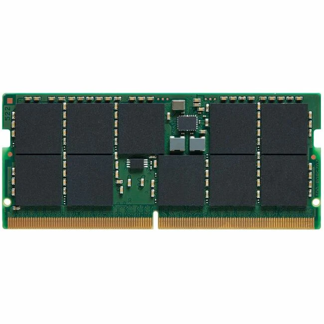Kingston Server Premier 32GB DDR5 SDRAM Memory Module - For Server - 32 GB - DDR5-5600/PC5-44800 DDR5 SDRAM - 5600 MHz - CL46 - 1.10 V - On-die ECC - Unbuffered - 262-pin - SoDIMM - Lifetime Warranty