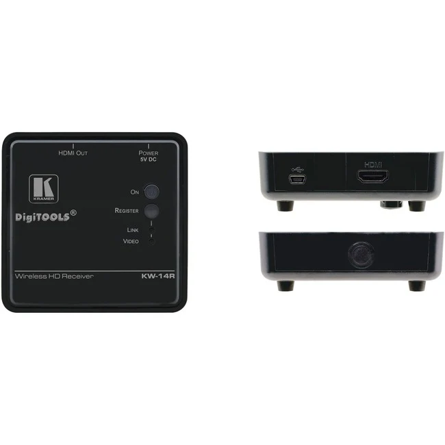 Kramer KW-14R Wireless HD Receiver - 1 Output Device - 100 ft Range - 1 x HDMI Out - 1080p - Full HD - 1920 x 1080