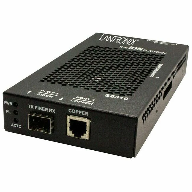 Lantronix S6310-3340 Transceiver/Media Converter - 3.11 Mile - 1 x Expansion Slots - SFP - 1 x SFP Slots - AC/DC - Standalone, Rack-mountable - TAA Compliant