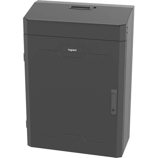 Legrand 4RU Vertical Wall-Mount Cabinet, Split Door, 42"H