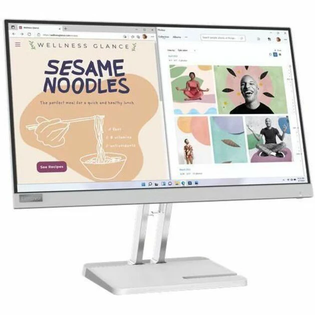 Lenovo L22e-40 22" Class Full HD LED Monitor - 16:9 - Cloud Gray - 21.4" Viewable - Vertical Alignment (VA) - WLED Backlight - 1920 x 1080 - 16.7 Million Colors - FreeSync - 250 Nit - 4 ms - 75 Hz Refresh Rate - HDMI - VGA