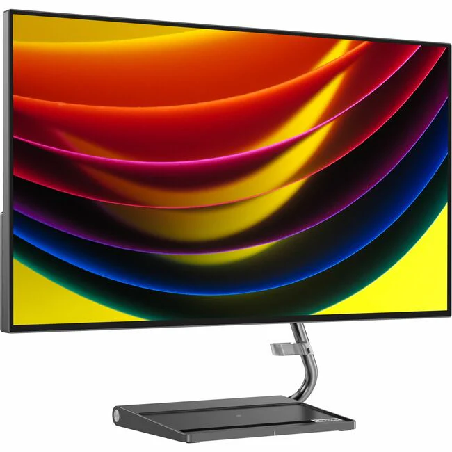 Lenovo Qreator 27" Class 4K UHD LED Monitor - 16:9 - Iron Gray - 27" Viewable - In-plane Switching (IPS) Technology - WLED Backlight - 3840 x 2160 - 1.07 Billion Colors - FreeSync - 400 Nit - 4 ms Level 4 - 60 Hz Refresh Rate - HDMI - DisplayPort - USB Hu