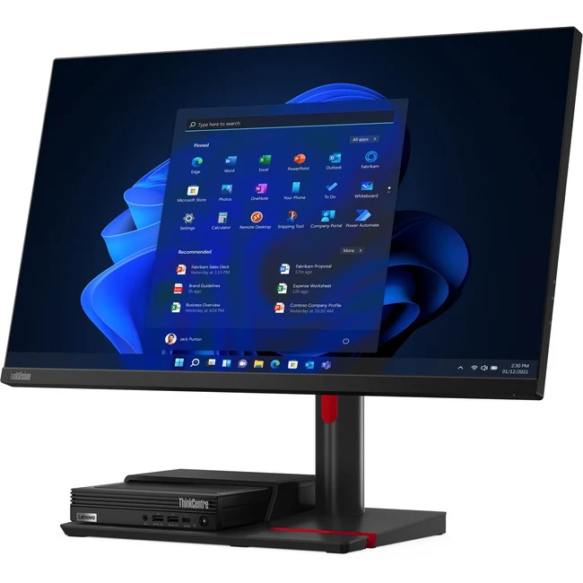 Lenovo ThinkCentre TIO Flex 22i 22" Class Webcam Full HD LCD Monitor - 16:9 - Black - 21.5" Viewable - In-plane Switching (IPS) Technology - 1920 x 1080 - 16.7 Million Colors - 250 Nit - 4 ms - 60 Hz Refresh Rate - HDMI - VGA - DisplayPort - USB Hub