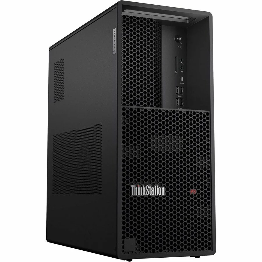 Lenovo ThinkStation P3 30GS008EUS Workstation - 1 x Intel Core i9 Tetracosa-core (24 Core) i9-13900 13th Gen 2 GHz - 64 GB DDR5 SDRAM RAM - 2 TB SSD - Tower - Intel W680 Chip - Windows 11 Pro - 1 x NVIDIA RTX 4500 Ada 24 GB Graphics - Serial ATA, NVMe Con