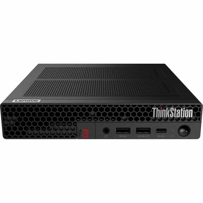 Lenovo ThinkStation P3 30H0003YUS Workstation - 1 x Intel Core i9 Tetracosa-core (24 Core) i9-13900 13th Gen 2 GHz - 64 GB DDR5 SDRAM RAM - 2 TB SSD - Tiny - Black - Intel Q670 Chip - Windows 11 Pro - 1 x NVIDIA T400 4 GB Graphics - NVMe Controller - Engl