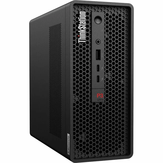 Lenovo ThinkStation P3 Ultra 30HA003HUS Workstation - 1 x Intel Core i9 Tetracosa-core (24 Core) i9-13900 13th Gen 2 GHz - 64 GB DDR5 SDRAM RAM - 2 TB SSD - Mini-tower - Intel W680 Chip - Windows 11 Pro - 1 x NVIDIA RTX A3000 12 GB Graphics - NVMe, Serial