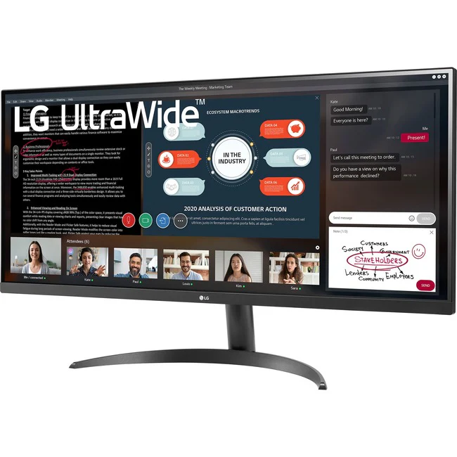 LG Ultrawide 34WP500-B 34" Class UW-UXGA Gaming LCD Monitor - 21:9 - 34" Viewable - In-plane Switching (IPS) Technology - LED Backlight - 2560 x 1080 - 16.7 Million Colors - FreeSync - 250 Nit Minimum, Typical - 5 ms GTG - HDMI