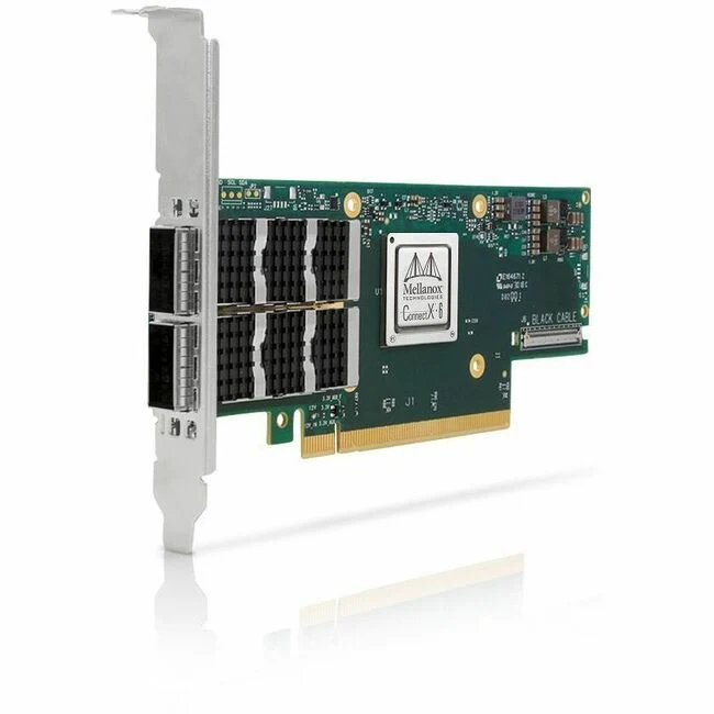 Mellanox ConnectX-6 VPI 100Gigabit Ethernet Card - PCI Express 4.0 x16 - 2 Port(s) - Optical Fiber - 100GBase-X, 50GBase-X, 40GBase-X, 25GBase-X, 10GBase-X - Standup