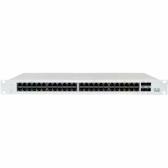 Meraki MS130-48P-HW Ethernet Switch - 48 Ports - Manageable - 10 Gigabit Ethernet - 10/100/1000Base-T, 10GBase-X - 2 Layer Supported - 740 W PoE Budget - Optical Fiber, Twisted Pair - PoE Ports - Rack-mountable