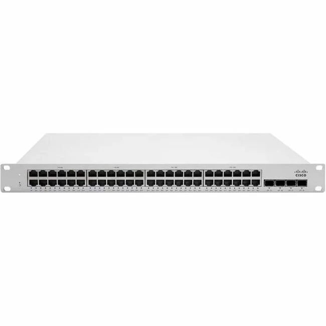 Meraki MS210-48FP Ethernet Switch - 48 Ports - Manageable - 3 Layer Supported - Modular - 4 SFP Slots - 882 W Power Consumption - Twisted Pair, Optical Fiber - 1U High - Rack-mountable