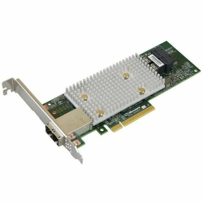 Microchip Adaptec HBA 1100-8i8e Single - 12Gb/s SAS - PCI Express 3.0 x8 - Plug-in Card - 2 x SFF-8643, 2 x SFF-8644 - 16 Total SAS Port(s) - 8 SAS Port(s) Internal - 8 SAS Port(s) External - PC, Linux