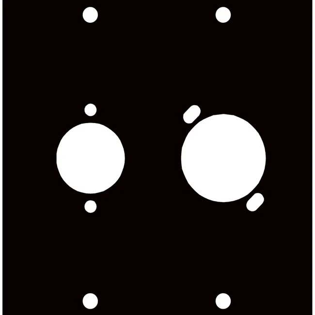 Middle Atlantic UCP Module with Two Mixed Gender XLR Punchouts
