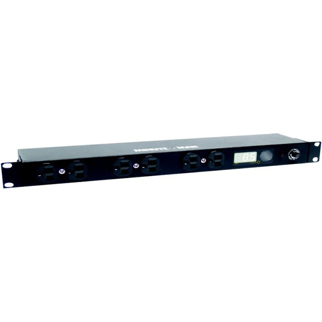 Minuteman MMPD OEPD815HV 8-Outlets PDU - NEMA 5-15P - 8 x NEMA 5-15R - 120 V AC - 0U/1U - Horizontal/Vertical - Rack-mountable