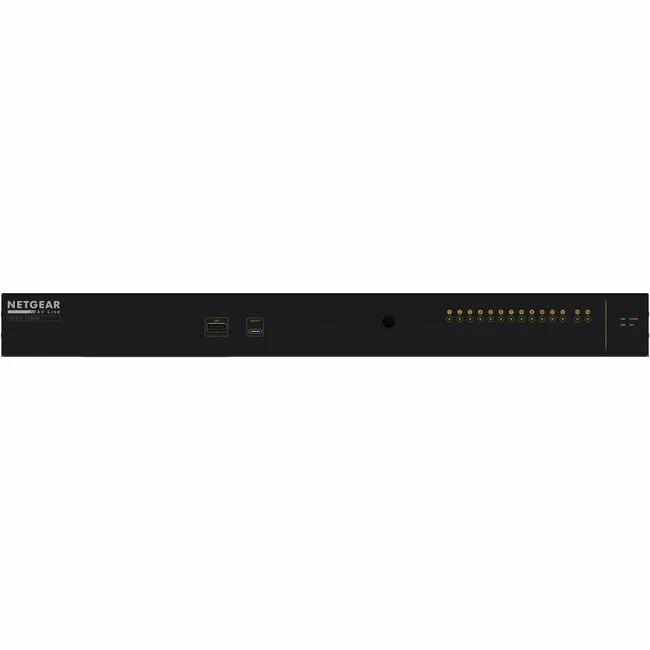 Netgear AV Line M4250-12M2XF 12x2.5G and 2xSFP+ Managed Switch (MSM4214X) - 12 Ports - Manageable - Gigabit Ethernet, 10 Gigabit Ethernet - 1000Base-T, 10GBase-X - 3 Layer Supported - Modular - 37.90 W Power Consumption - Optical Fiber, Twisted Pair - 1U
