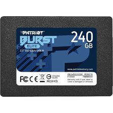 Patriot Memory Burst Elite 240 GB Solid State Drive - 2.5" Internal - SATA (SATA/600) - Desktop PC, Notebook Device Supported - 160 TB TBW - 450 MB/s Maximum Read Transfer Rate - 3 Year Warranty