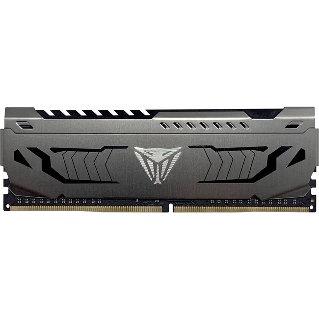 Patriot Memory Viper Steel 8GB DDR4 SDRAM Memory Module - For Desktop PC - 8 GB (1 x 8GB) - DDR4-3200/PC4-25600 DDR4 SDRAM - 3200 MHz - CL16 - 1.35 V - Non-ECC - Unbuffered - 288-pin - DIMM - Lifetime Warranty