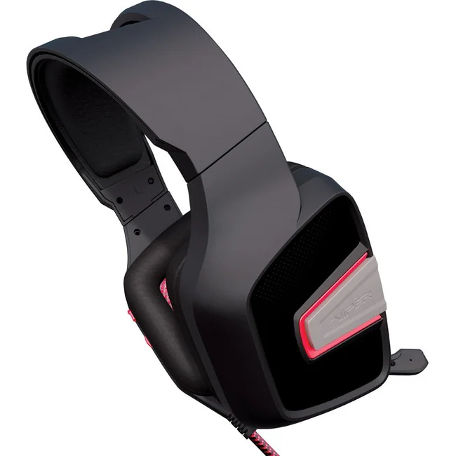 Patriot Memory Viper V330 Stereo Gaming Headset - Stereo - Mini-phone (3.5mm) - Wired - 32 Ohm - 20 Hz - 20 kHz - Over-the-head - Binaural - Circumaural - 7.22 ft Cable - Black