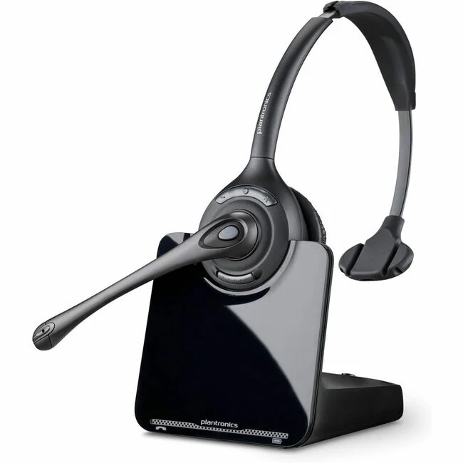 Poly CS510 XD Extra Density Headset TAA - Mono - Wireless - DECT - 351 ft - On-ear, Over-the-head - Monaural - Supra-aural - Noise Canceling - Black - TAA Compliant