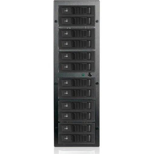 RAIDage 12-bay SAS/SATA 12Gb/s SFF-8644 Trayless Hotswap JBOD Enclosure