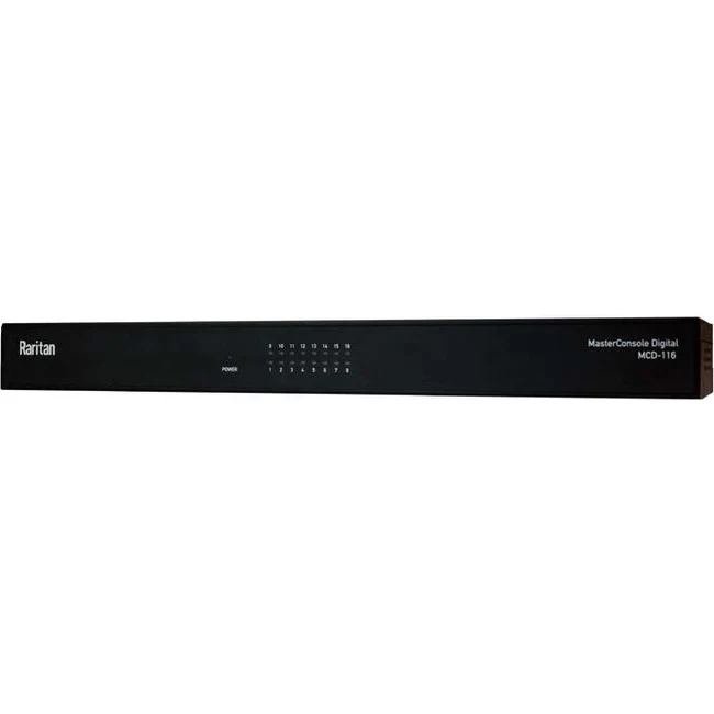 Raritan MCD-216 KVM Switchbox - 16 Computer(s) - 2 Local User(s) - 1920 x 1080 - 16 x Network (RJ-45) - 5 x USB - 2 x DVI - Rack-mountable - 1U